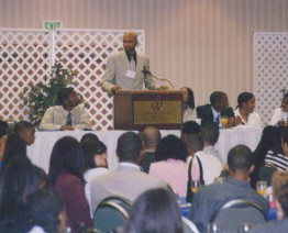 Bishop, D'Anthony Towns Speaking at Conference Picture